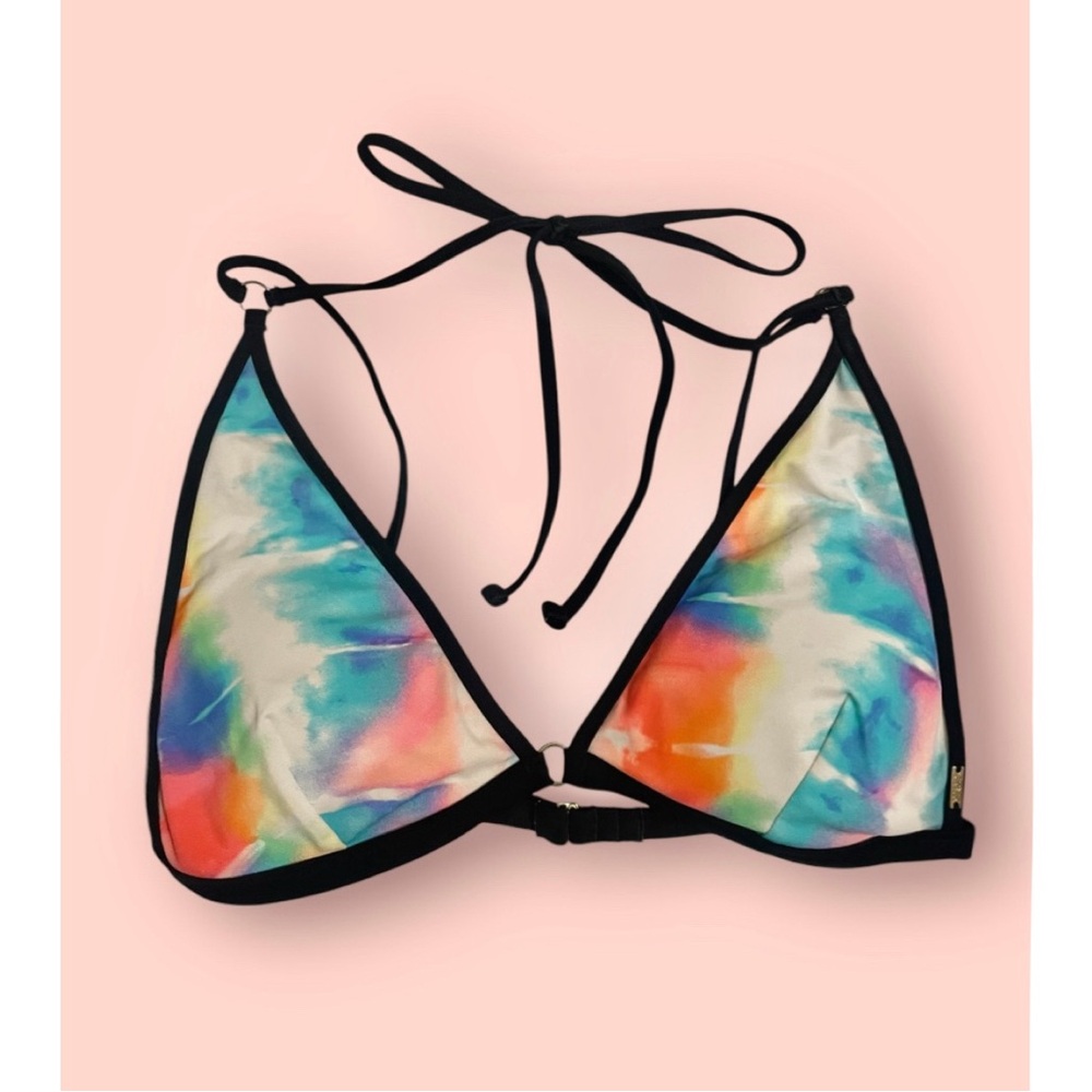 PINK  Tie-Dye Bikini Top